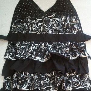 Gothic/Steampunk Black Vintage Apron